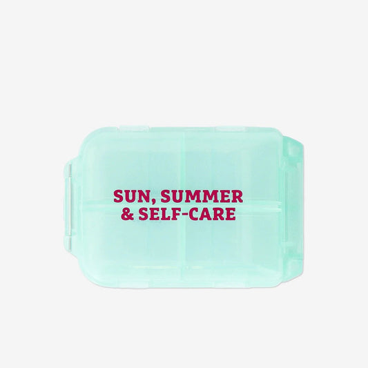 Pill Organiser As Suitcase W. Print On T