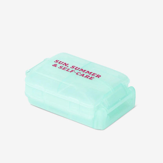 Pill Organiser As Suitcase W. Print On T