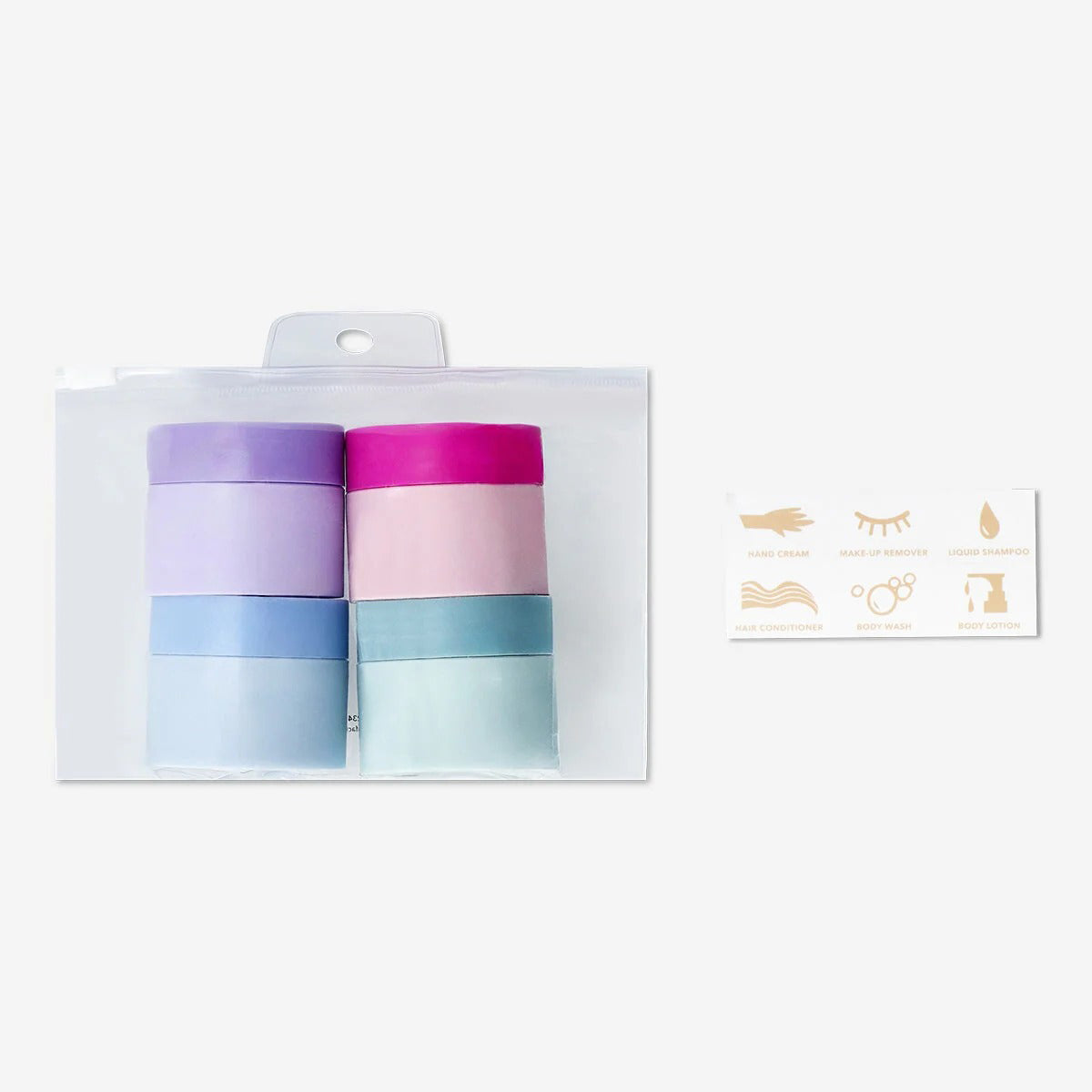 Containers For Travel W Stickers In Eva