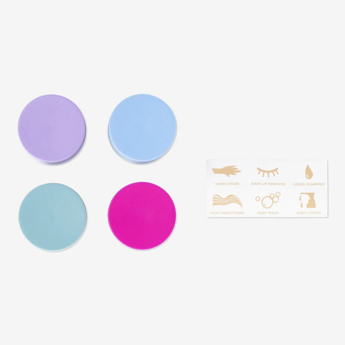 Containers For Travel W Stickers In Eva