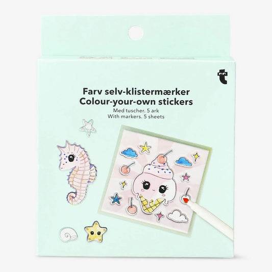 Stickers Colour Yourself Incl 5 Markers