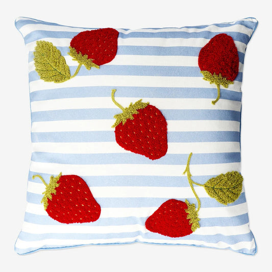 Cushion 45X45 Cm Strawberry Embroidery &