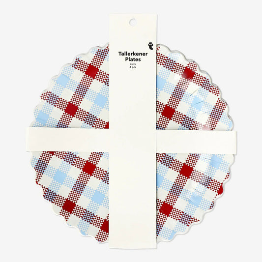 Plate Pp Picnic Scallop Edges 4Pc