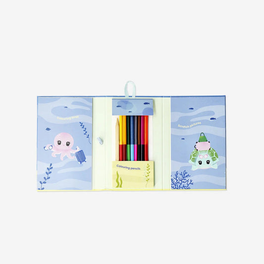 Colouring And Scratch Travel Set