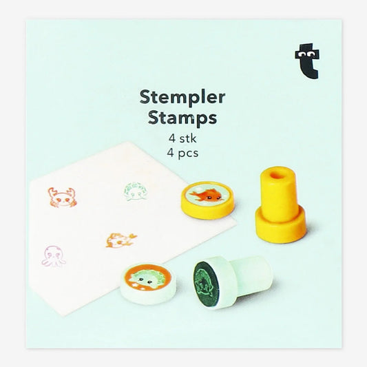 Stamp Set With Sea Animals - 4Pk