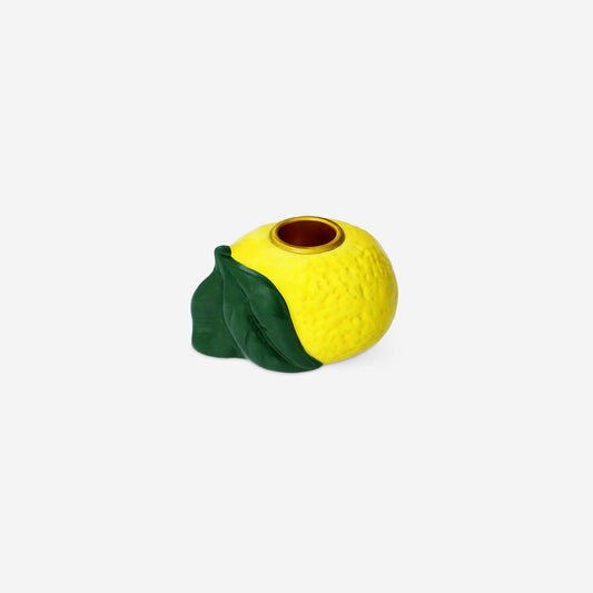Candleholder Ceramic Lemon