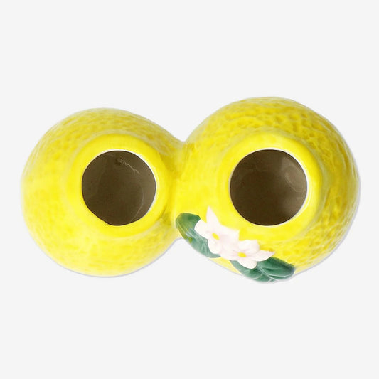 Vase Ceramic 2 Connected Lemons