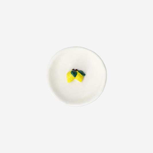 Tray Ceramic Dia 8,7Cm W. Lemons