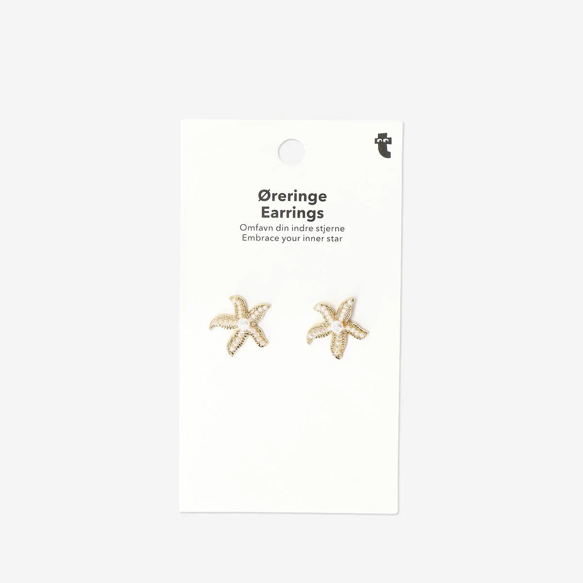 Earrings Studs Seastar With Pearls