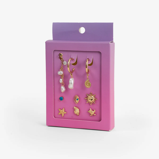 Jewelry Set 9Pcs Singles Multipack Shell