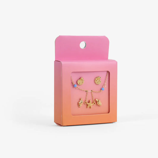 Jewelry Set Beachy Necklace With 2Pcs Ea