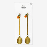 Spoon Desert Oranges Gold 2 Pcs