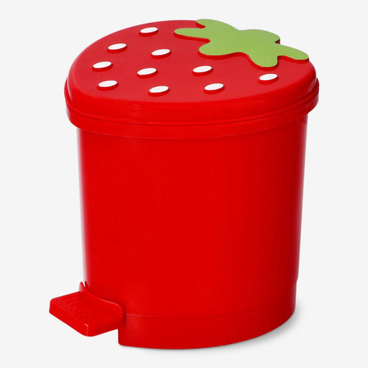 Dustbin Recycled As Strawberry
