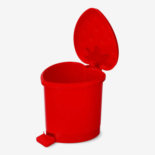 Dustbin Recycled As Strawberry