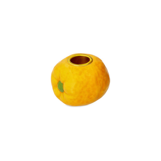 Candleholder Ceramic Orange