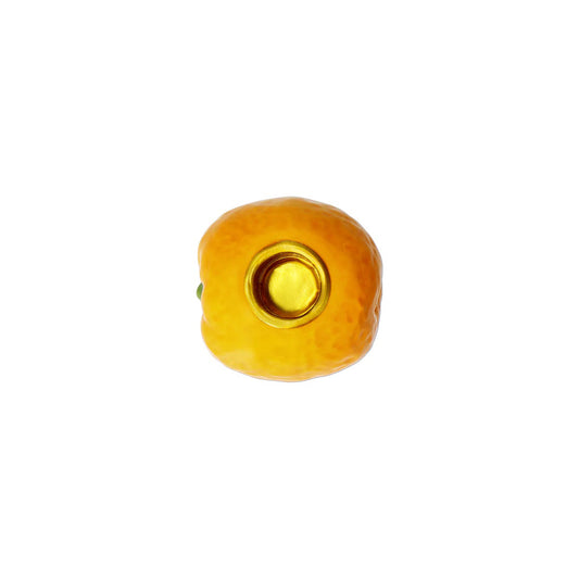 Candleholder Ceramic Orange
