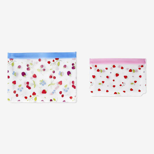 Bags W Selfseal 2Pcs Peva Reusable Berri