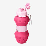 Bottle Silicone Foldable Strawberry Shap