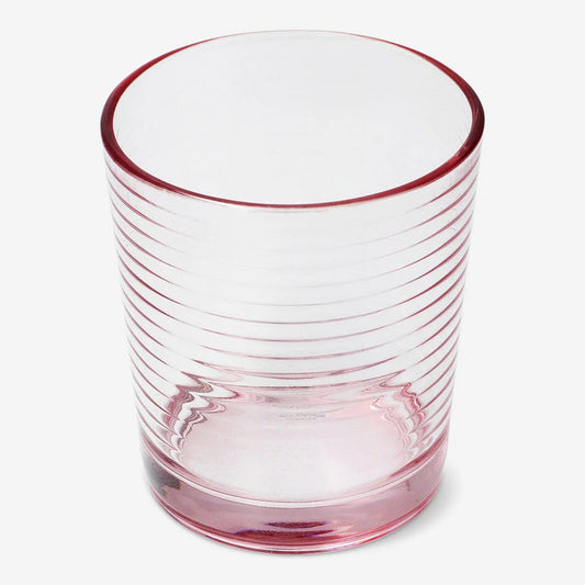 Drinking Glass Sprayed Color Pink