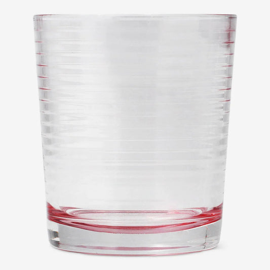 Drinking Glass Sprayed Color Pink