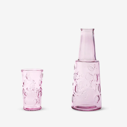 Jug With Drinking Glass On Top 2 Pcs Set
