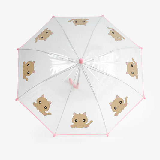 Umbrella Transparent Cat Kids