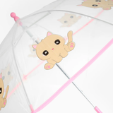 Umbrella Transparent Cat Kids