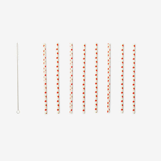 Straws Pp Picnic 8Pc