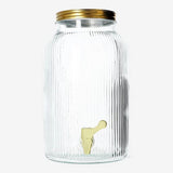 Glass Drink Dispenser 5L Gold