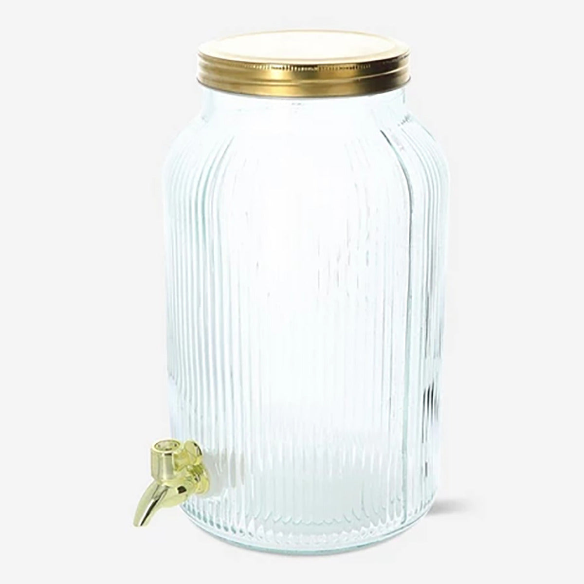 Glass Drink Dispenser 5L Gold