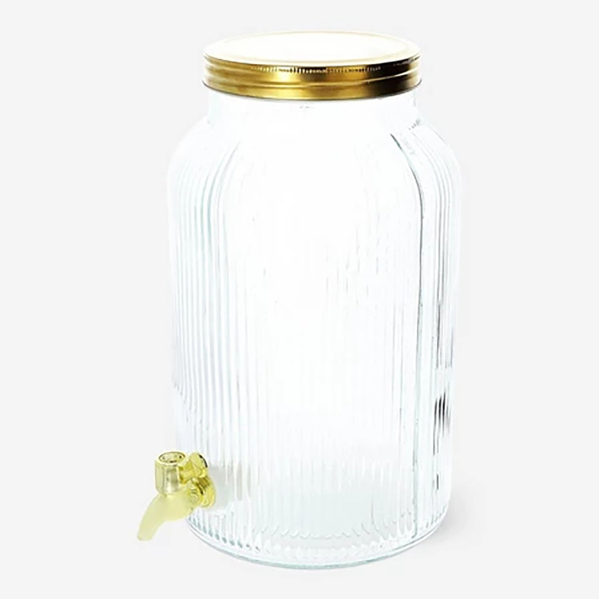 Glass Drink Dispenser 5L Gold