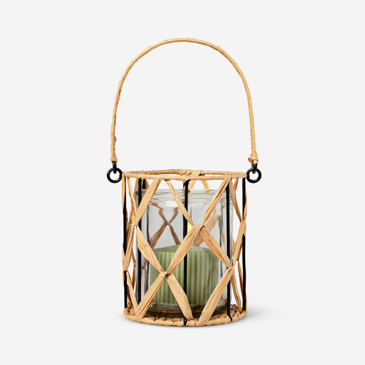 Lantern For Candle with Handle Natural