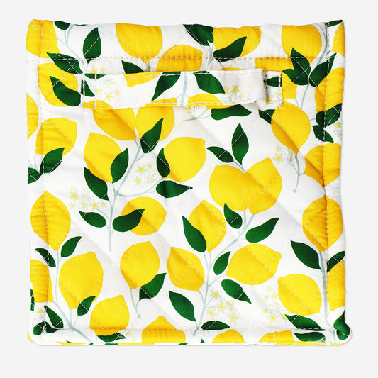 Basket Quilted Lemon Print