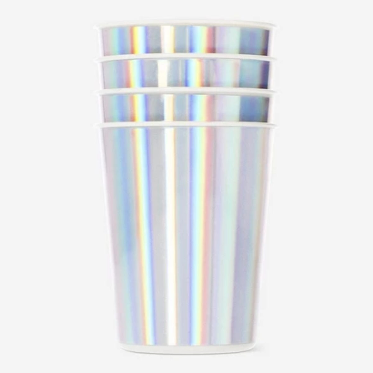 Cup Reusable Iridescent 4 Pcs