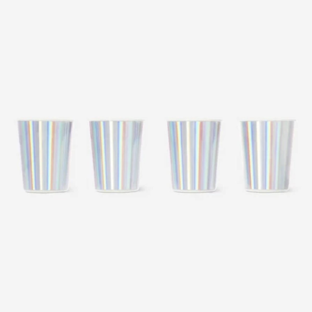 Cup Reusable Iridescent 4 Pcs