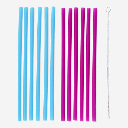 Straws Reusable Colour Change 12 Pcs