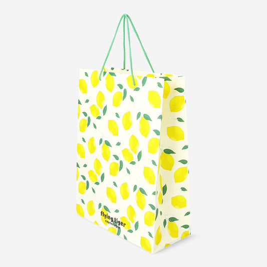 Bag Shop Lemon Print 25X33 Cm