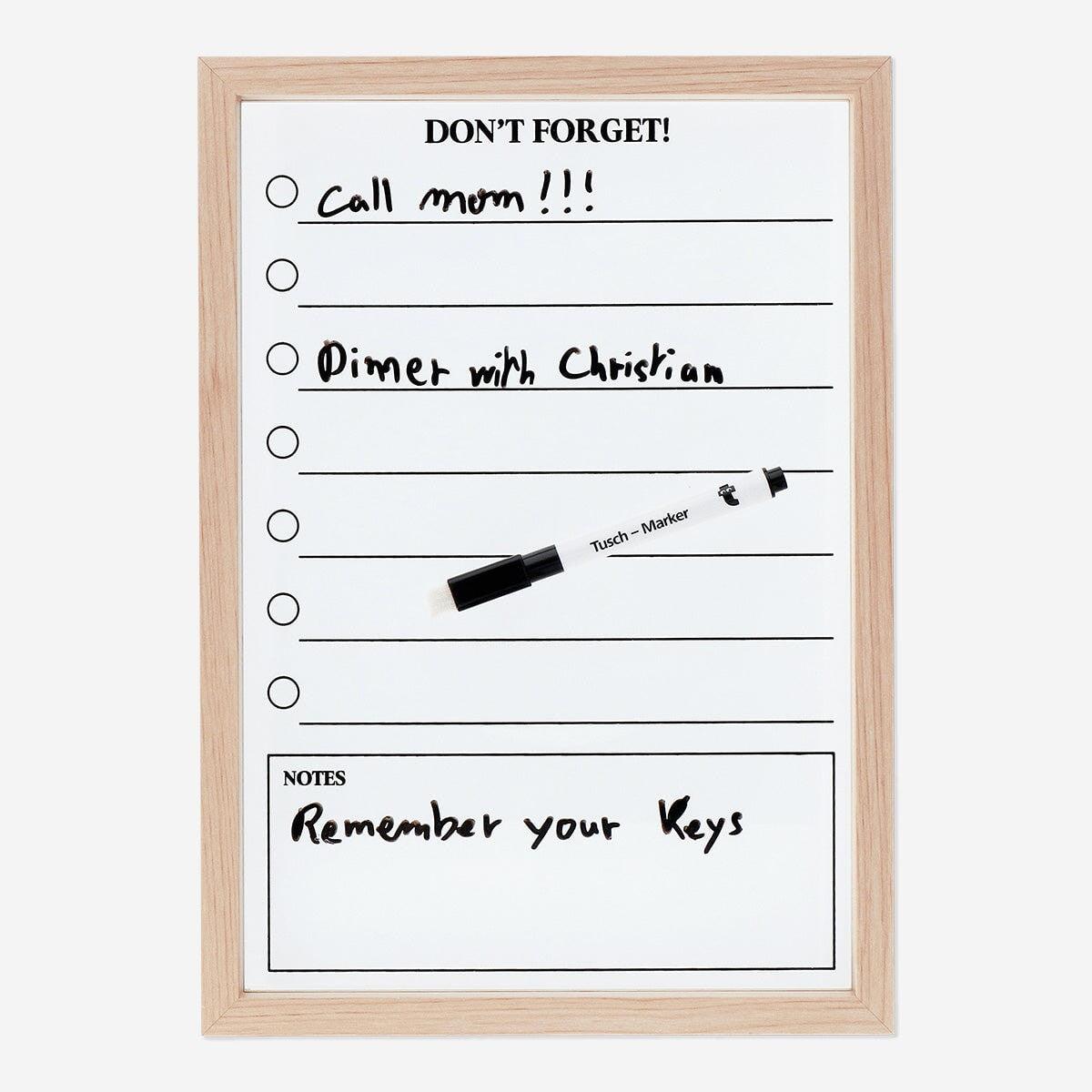 Planner In Glass Checklist with Marker