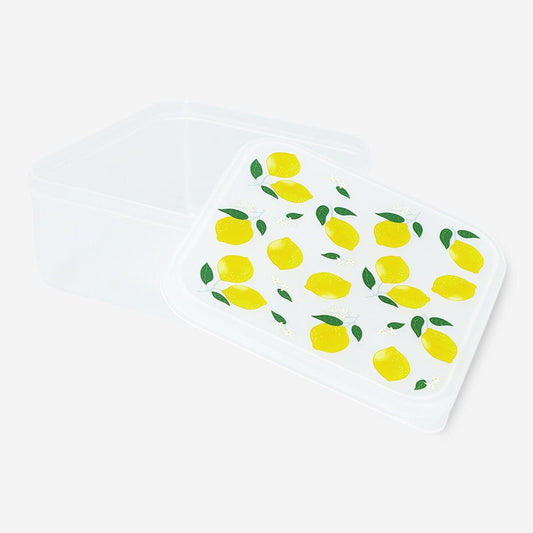 Boxsnack Plast Lrg 11.8X11.8X5.5Cm Lemon