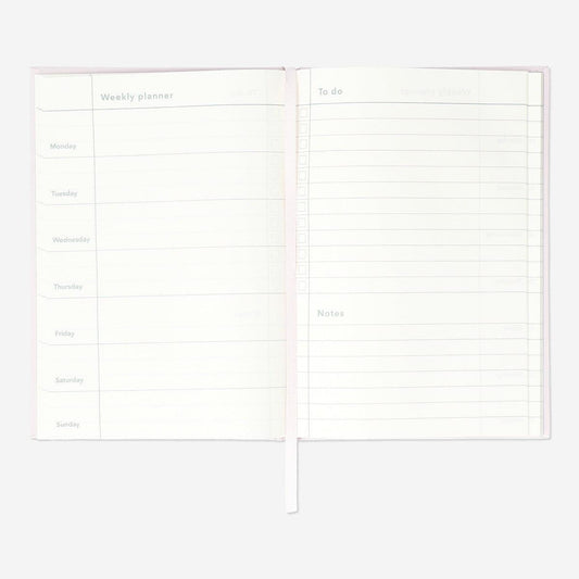 Planner Weekly Notebook Pink