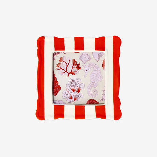 Frame Ceramic 10X10Cm Stripes