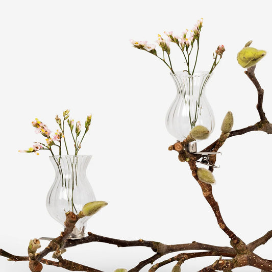 Ornament Clip Flower Decoraton 2Pcs (In)