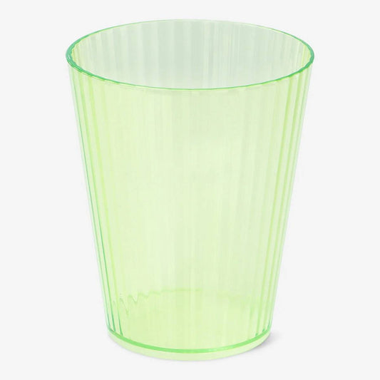Drinking Glass Plastic Green Color