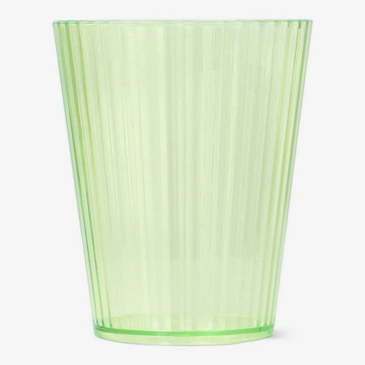 Drinking Glass Plastic Green Color
