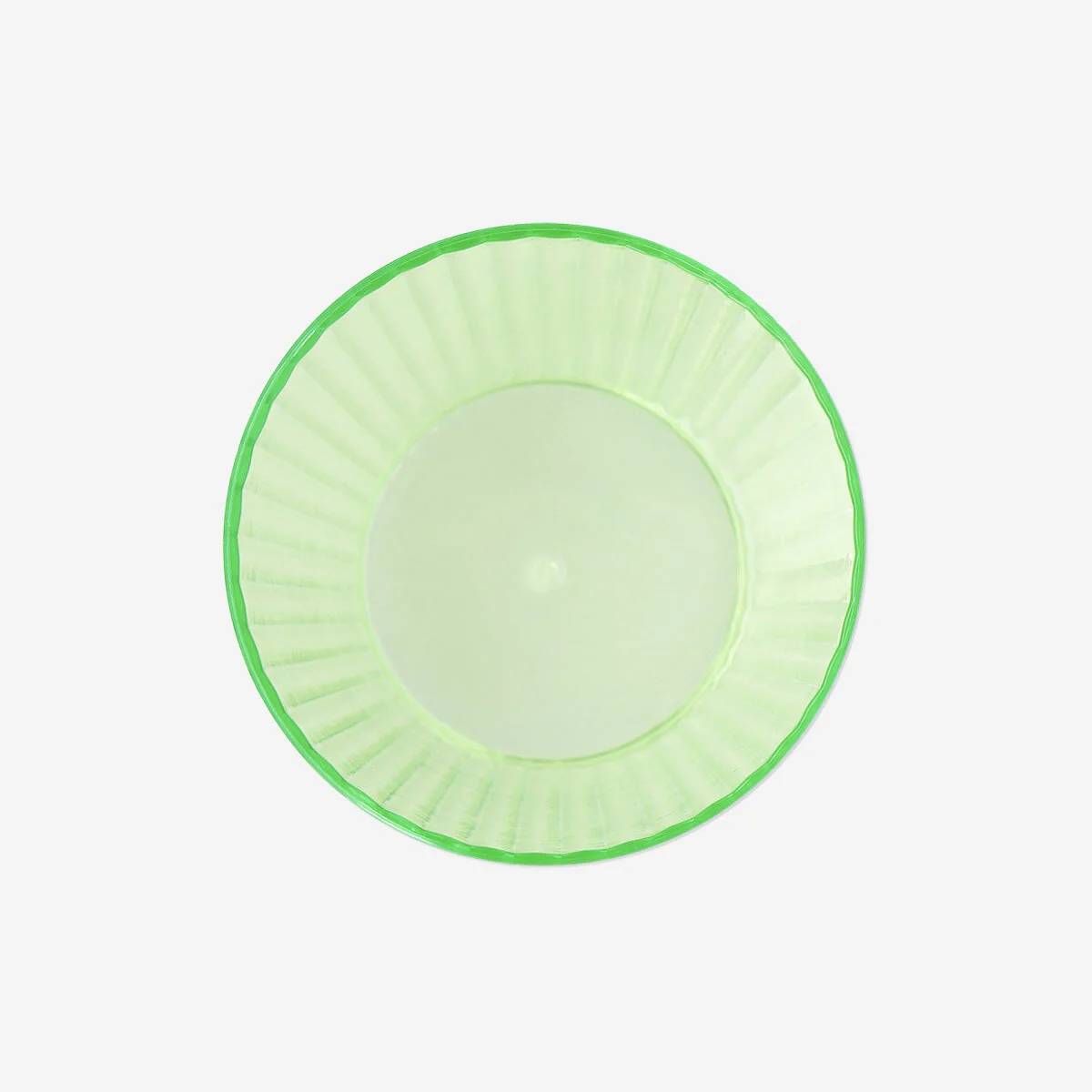 Drinking Glass Plastic Green Color