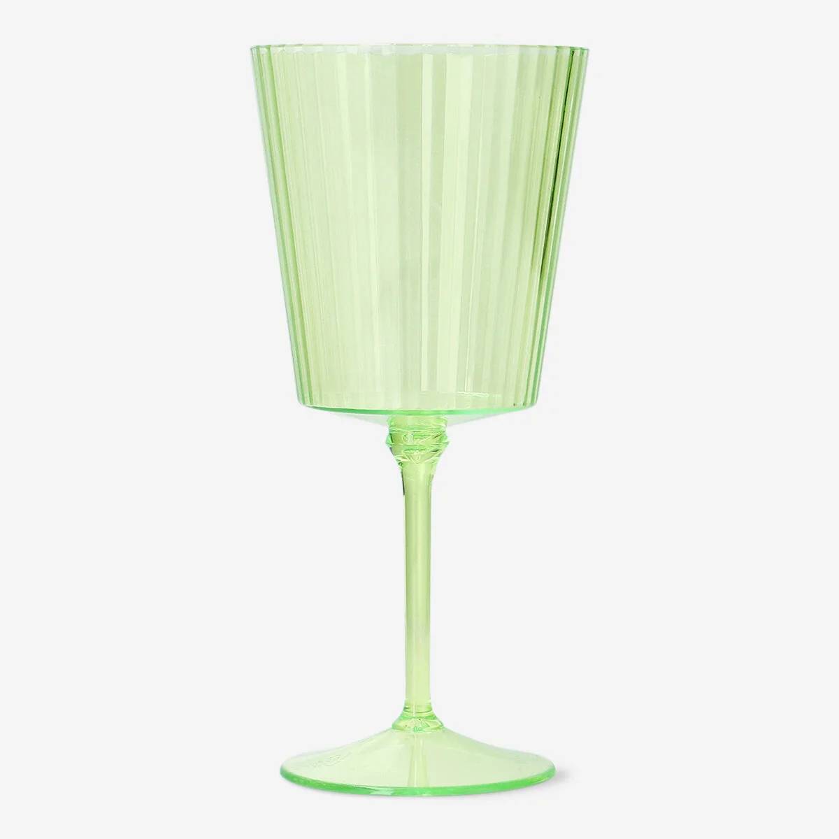 Wine Glass Plastic Green Color