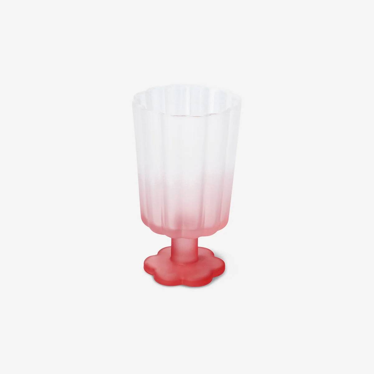 Wine Glass Sprayed Matt Color Pink