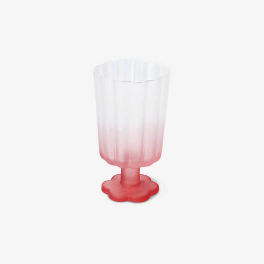 Wine Glass Sprayed Matt Color Pink