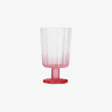 Wine Glass Sprayed Matt Color Pink