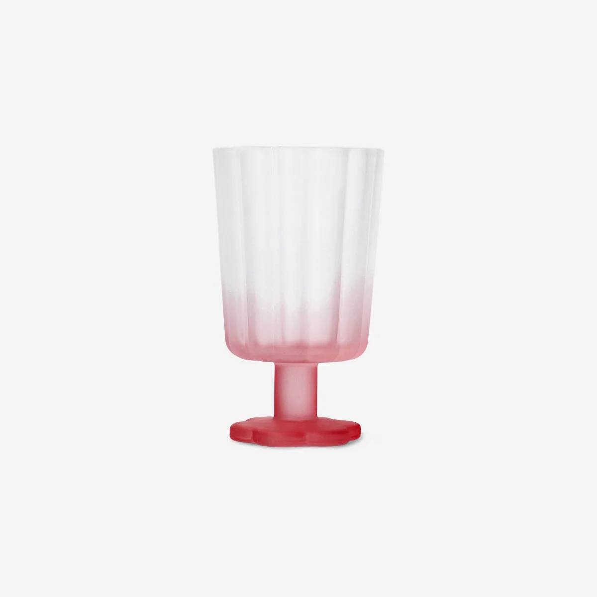 Wine Glass Sprayed Matt Color Pink